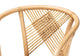 Kagama Modern Bohemian Natural Brown Rattan Dining Chair FredCo