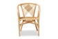 Kagama Modern Bohemian Natural Brown Rattan Dining Chair FredCo