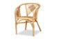 Kagama Modern Bohemian Natural Brown Rattan Dining Chair FredCo