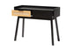 Kalani Mid-Century Modern Two-Tone Espresso Brown and Natural Brown Finished Wood 2-Drawer Console Table FredCo