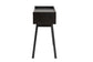 Kalani Mid-Century Modern Two-Tone Espresso Brown and Natural Brown Finished Wood 2-Drawer Console Table FredCo