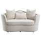 Kamilah 2-piece Upholstered Living Room Set with Camel Back Beige 511151-S2 Coaster FredCo