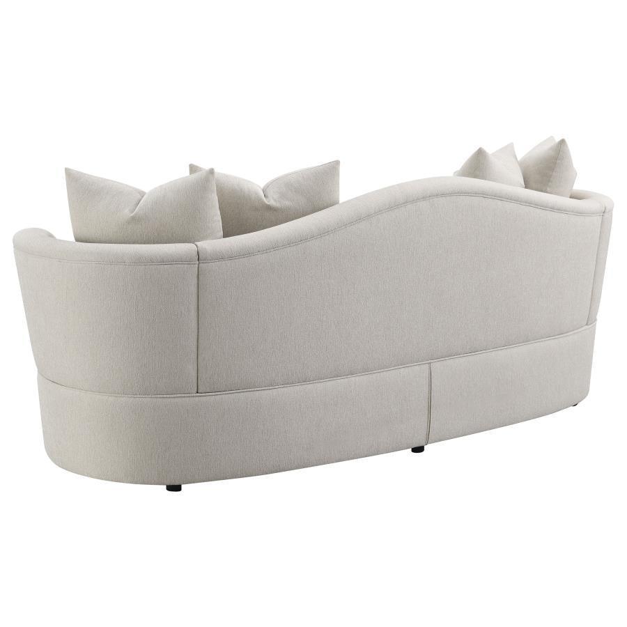 Kamilah 3-piece Upholstered Living Room Set with Camel Back Beige 511151-S3 Coaster FredCo
