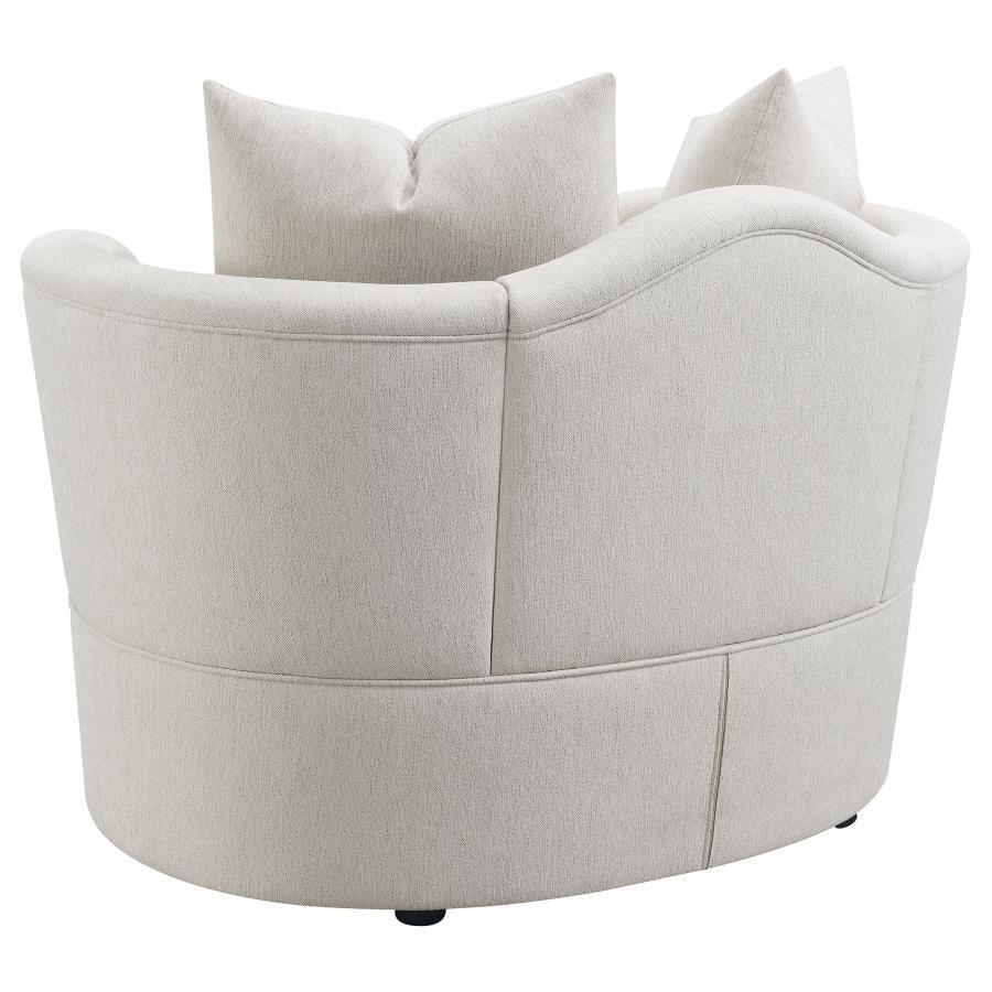 Kamilah 3-piece Upholstered Living Room Set with Camel Back Beige 511151-S3 Coaster FredCo