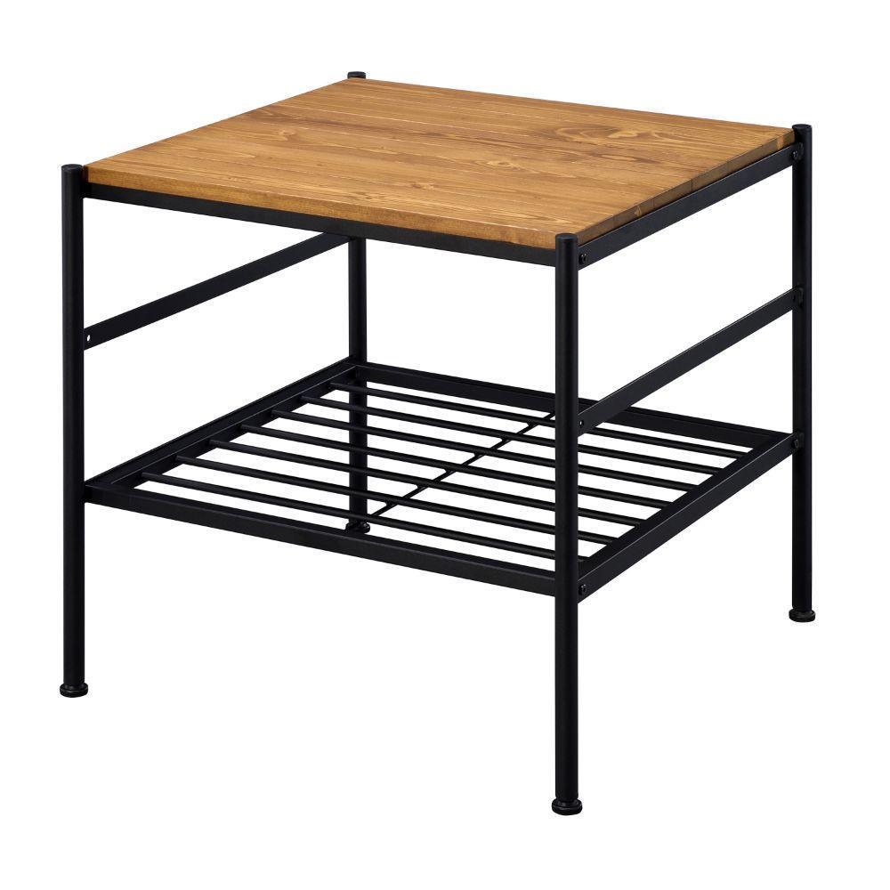 Kande End Table Oak & Black FredCo
