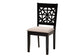 Karel Modern Beige Fabric and Espresso Brown Finished Wood 5-Piece Dining Set FredCo