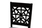 Karel Modern Grey Fabric and Espresso Brown Finished Wood 5-Piece Dining Set FredCo