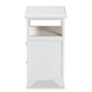 Karsen Modern and Contemporary White Finished Wood 2-Drawer Nightstand FredCo