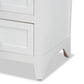 Karsen Modern and Contemporary White Finished Wood 2-Drawer Nightstand FredCo