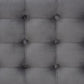 Kaylee Modern and Contemporary Grey Velvet Fabric Upholstered Button-Tufted Storage Ottoman Bench FredCo