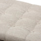 Kaylee Modern Classic Beige Fabric Upholstered Button-Tufting Storage Ottoman Bench FredCo