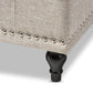 Kaylee Modern Classic Beige Fabric Upholstered Button-Tufting Storage Ottoman Bench FredCo