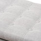 Kaylee Modern Classic Grayish Beige Fabric Upholstered Button-Tufting Storage Ottoman Bench FredCo