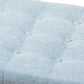 Kaylee Modern Classic Light Blue Fabric Upholstered Button-Tufting Storage Ottoman Bench FredCo