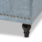 Kaylee Modern Classic Light Blue Fabric Upholstered Button-Tufting Storage Ottoman Bench FredCo