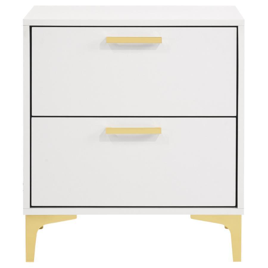 Kendall 2-drawer Nightstand White 224402 Coaster FredCo