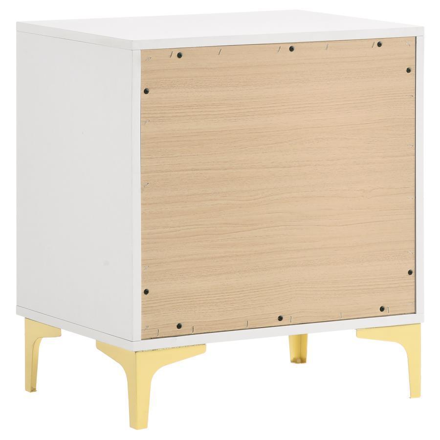 Kendall 2-drawer Nightstand White 224402 Coaster FredCo
