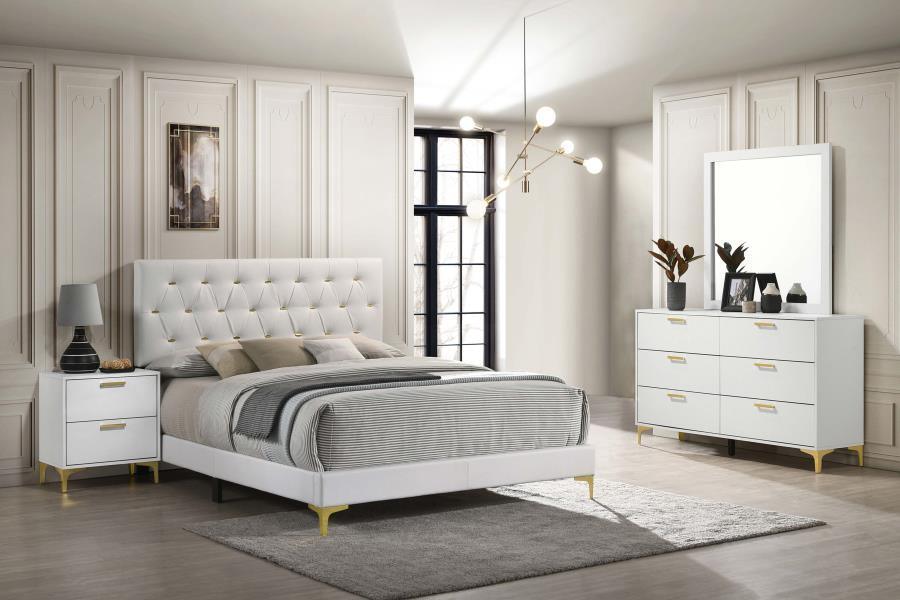Kendall 4-piece Eastern King Bedroom Set White Coaster FredCo