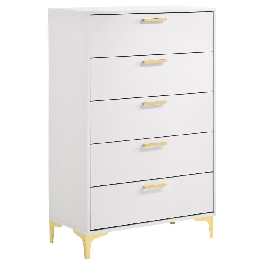 Kendall 5-piece California King Bedroom Set White Coaster FredCo