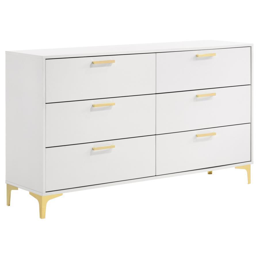 Kendall 5-piece Eastern King Bedroom Set White Coaster FredCo