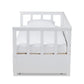 Kendra Modern and Contemporary White Finished Expandable Twin Size to King Size Daybed with Storage Drawers FredCo