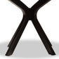 Kenji Modern and Contemporary Dark Brown Finished 48-Inch-Wide Round Wood Dining Table FredCo