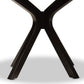 Kenji Modern and Contemporary Dark Brown Finished 48-Inch-Wide Round Wood Dining Table FredCo