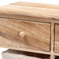 Kenwood Rustic and Contemporary Oak Brown Finished Wood 2-Drawer Storage Unit with Woven Baskets FredCo