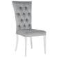 Kerwin 5-piece Dining Room Set Grey and Chrome 111101-S5G Coaster FredCo