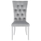 Kerwin 5-piece Dining Room Set Grey and Chrome 111101-S5G Coaster FredCo
