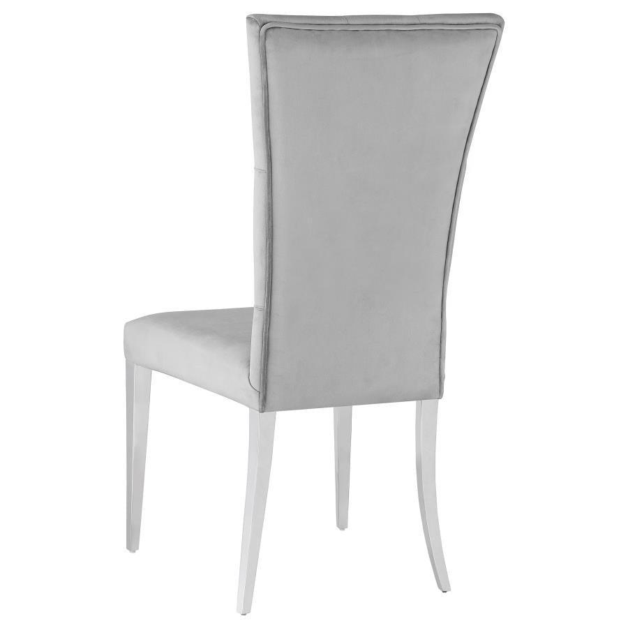 Kerwin 5-piece Dining Room Set Grey and Chrome 111101-S5G Coaster FredCo