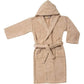 Kids' Hooded Long Staple Combed Cotton Terry Unisex Solid Bath Robe FredCo