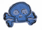 Kids Skull Rug, 9"x11", Blue FredCo