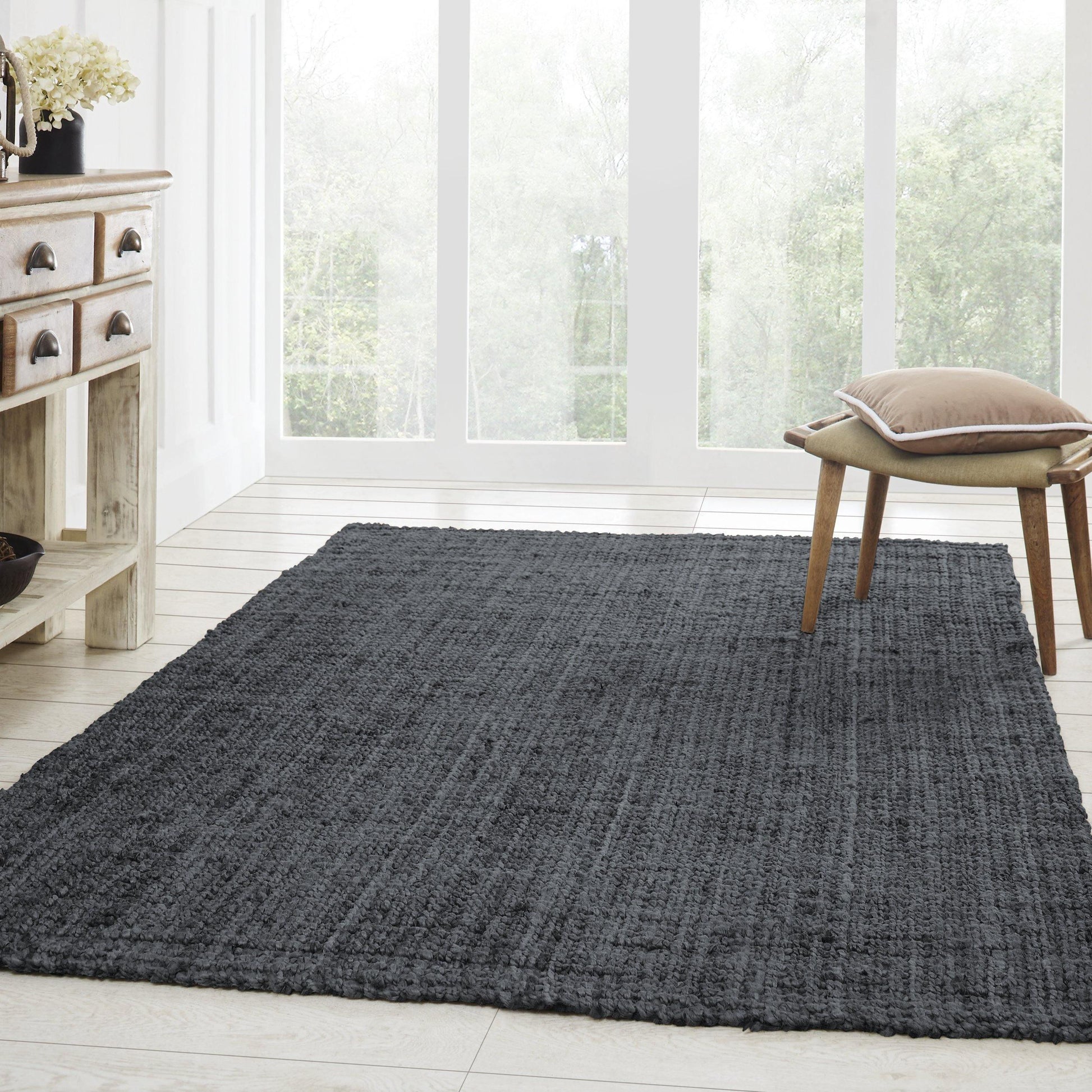 Kula Eco-Friendly Hand-Woven Coastal Jute Rug FredCo