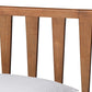 Kuro Modern and Contemporary Walnut Brown Finished Wood Twin Size Platform Bed FredCo