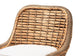 Kyle Modern Bohemian Natural Brown Woven Rattan Counter Stool with Cushion FredCo