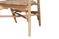 Kyoto Modern Bohemian Natural Brown Rattan 2-Piece Dining Chair Set FredCo