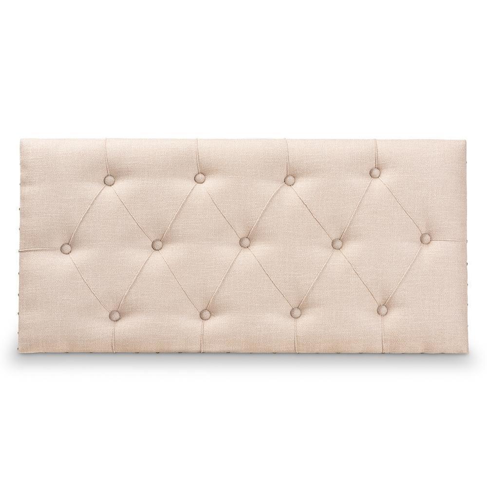 Kyra Modern and Contemporary Beige Fabric Upholstered Storage Trunk Ottoman FredCo