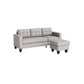 L-Shaped Sectional Sofa with Convertible Chaise FredCo