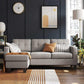 L-Shaped Sectional Sofa with Convertible Chaise FredCo