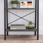 Ladder Shelf Charcoal Gray and Black FredCo
