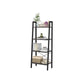 Ladder Shelf Charcoal Gray and Black FredCo