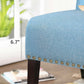 Lake Blue Slipper Chair with Solid Wood Feet FredCo