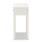 Lambert Classic and Traditional White Finished Wood 2-Drawer Console Table FredCo
