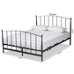 Lana Modern and Contemporary Black Finished Metal Full Size Platform Bed FredCo