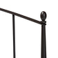 Lana Modern and Contemporary Black Finished Metal Full Size Platform Bed FredCo