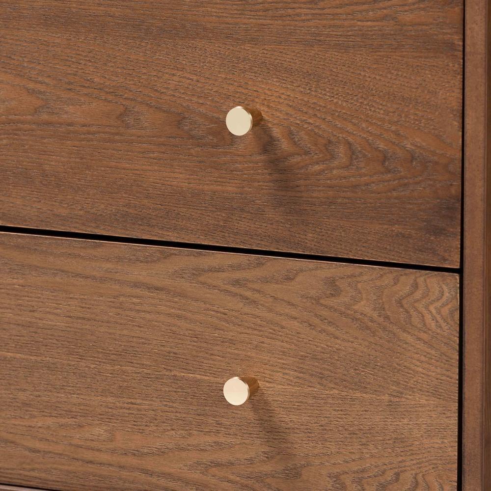 Landis Mid-Century Modern Ash Walnut Finished Wood 4-Drawer Chest FredCo