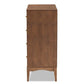 Landis Mid-Century Modern Ash Walnut Finished Wood 4-Drawer Chest FredCo