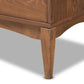 Landis Mid-Century Modern Ash Walnut Finished Wood 6-Drawer Dresser FredCo