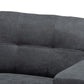 Langley Modern and Contemporary Dark Grey Fabric Upholstered Sectional Sofa with Left Facing Chaise FredCo